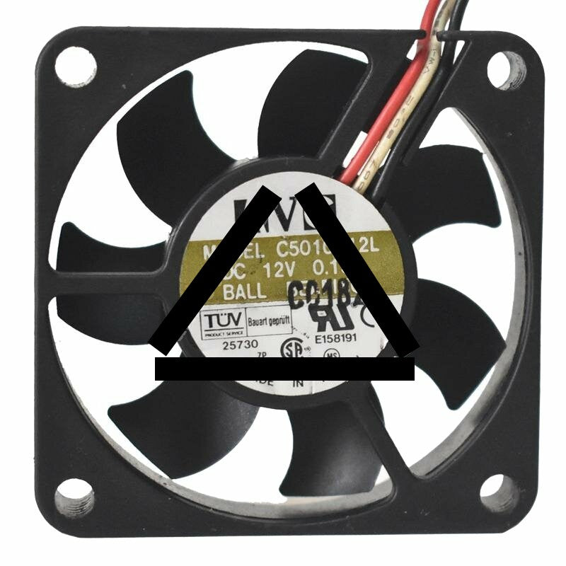 AVC C5010B12L DC 12V 0.15A 5010 Axial Ball Bearing Cooling Fan