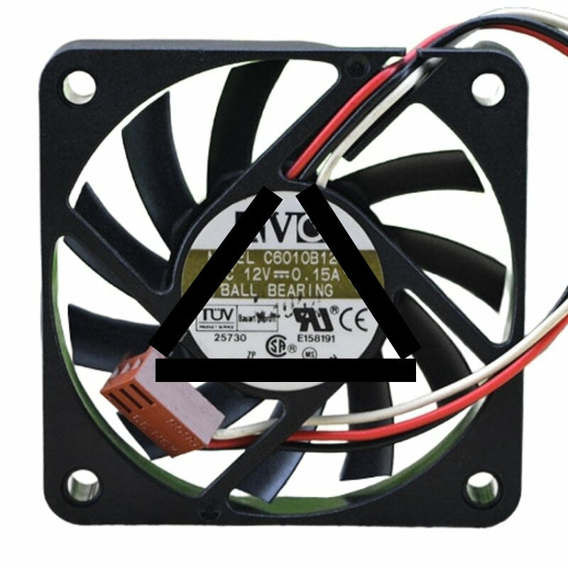 AVC C6010B12LS DC 12V 0.15A 2 Wires / 3 Wires Axial Cooling Fan