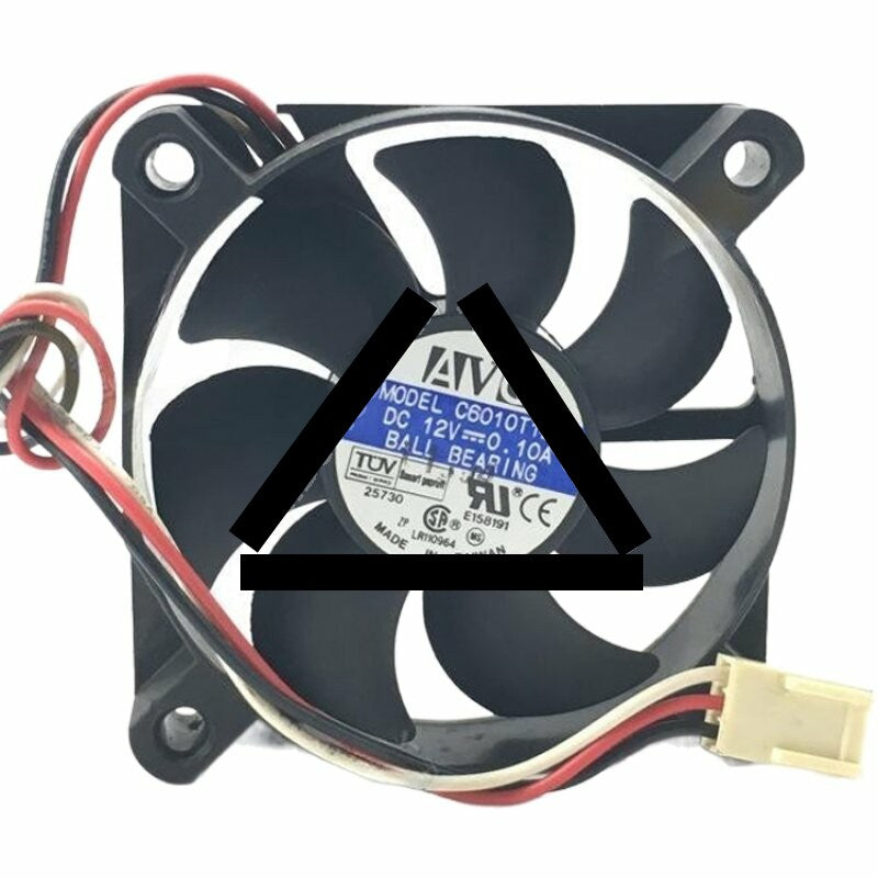 AVC C6010T12H DC 12V 0.10A 2 Wires / 3 Wires / 4 Wires Axial Cooling Fan
