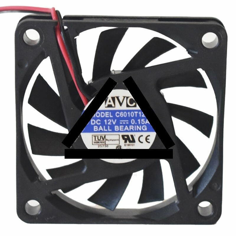 AVC C6010T12M DC 12V 0.15A 6010 Axial Ball Bearing Cooling Fan