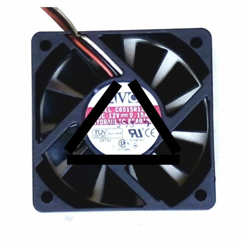 AVC C6015R12LA DC 12V 0.15A 3 Wires Axial Cooling Fan