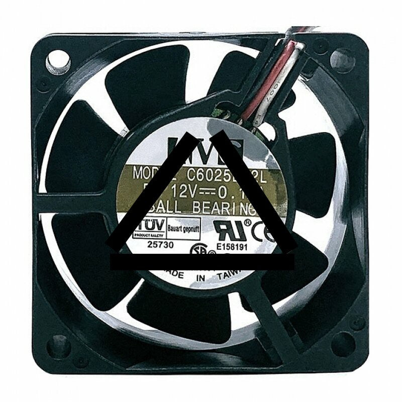 AVC C6025B12L DC 12V 0.12A 2 Wires / 3 Wires Axial Cooling Fan