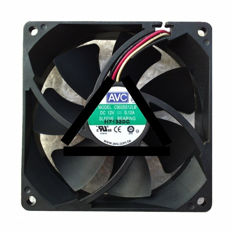AVC C9025S12LB DC 12V 0.12A 2 Wires / 3 Wires Axial Cooling Fan