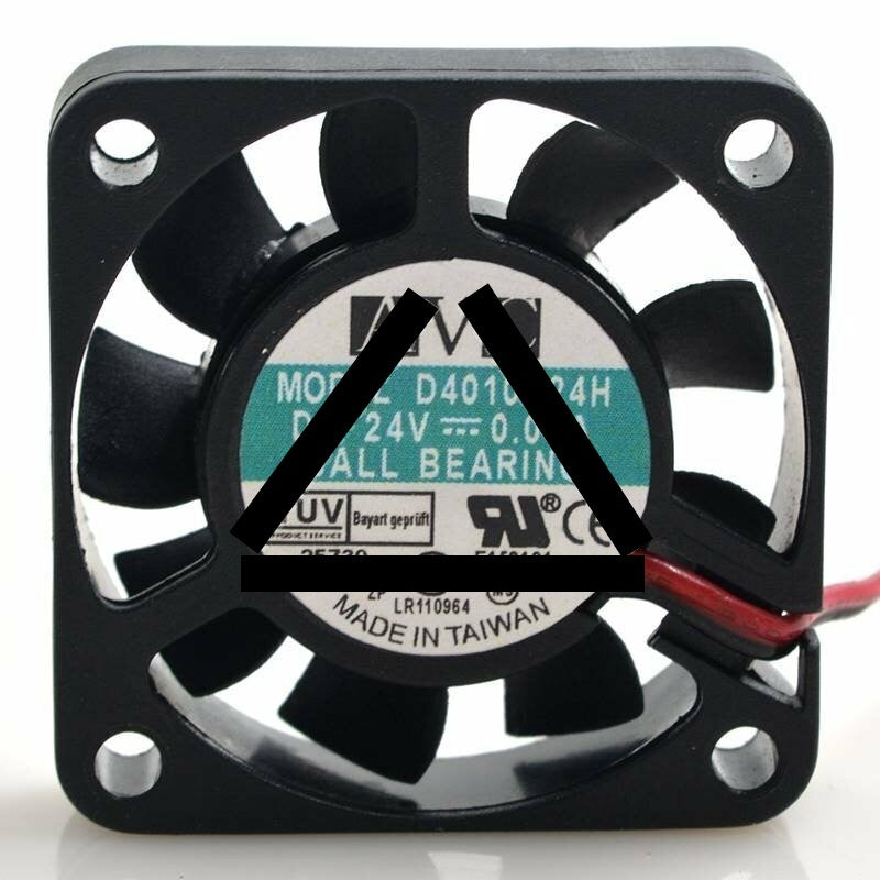 AVC D4010S24H DC 24V 0.08A 2 Wires Axial Cooling Fan