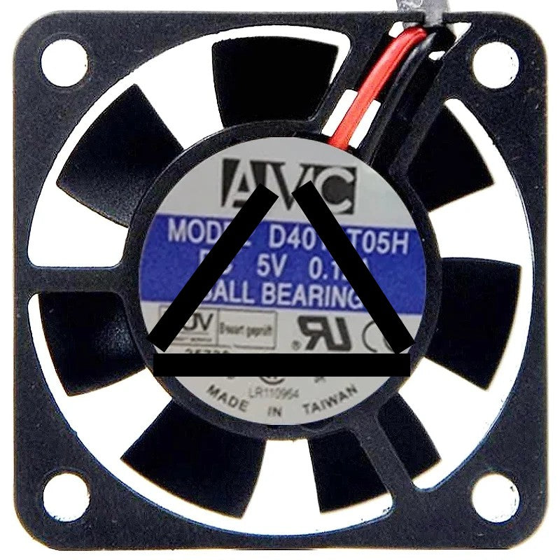 AVC D4010T05H DC 5V 0.12A 2 Wires Ball Bearing Axial Cooling Fan
