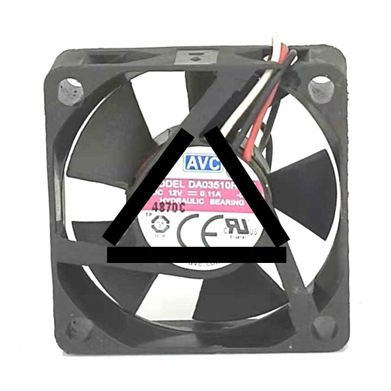 AVC DA03510R12S DC 12V 0.11A 2 Wires / 3 Wires Axial Cooling Fan