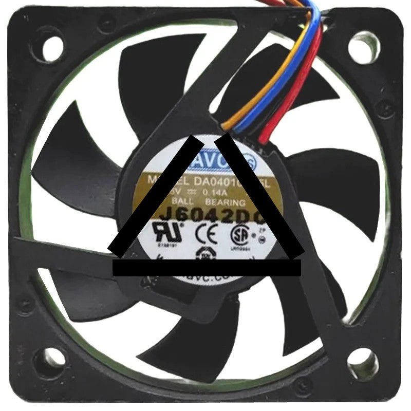 AVC DA04010B05L 5V 0.14A 3 / 4 Wires Ball Bearing Axial Cooling Fan