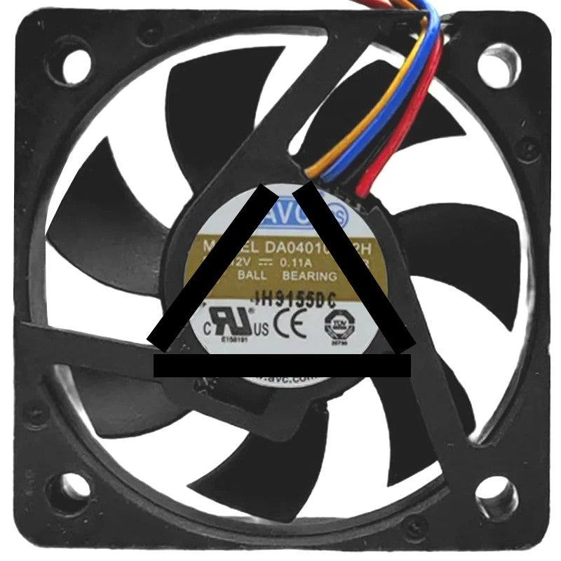 AVC DA04010B12H 12V 0.11A 2 / 3 / 4 Wires Ball Bearing Cooling Fan