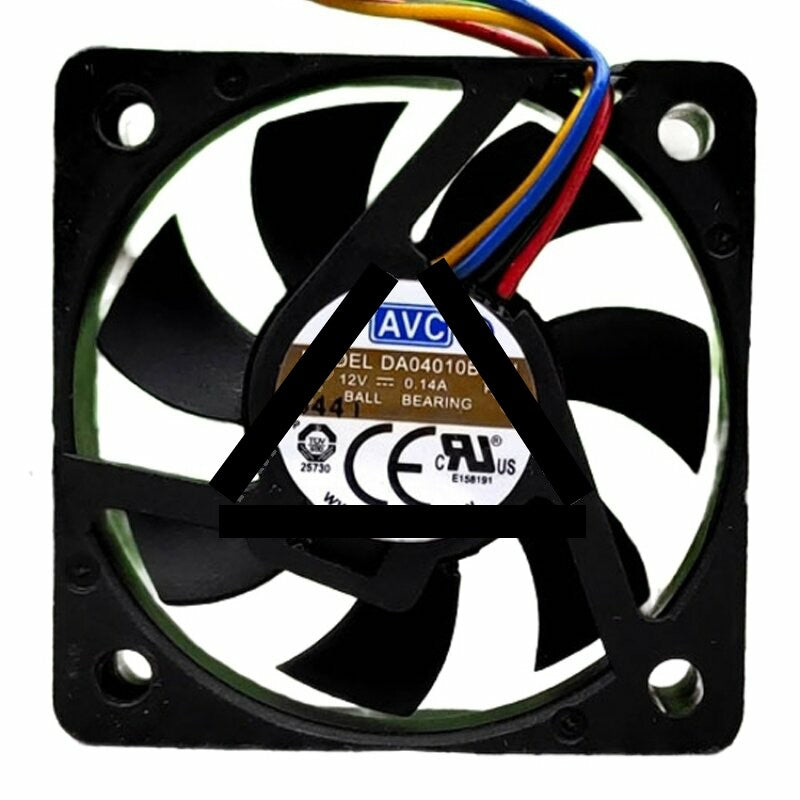 AVC DA04010B12U DC 12V 0.14A 2 Wires / 3 Wires / 4 Wires Axial Cooling Fan