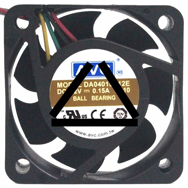 AVC DA04015B12E 12V 0.15A 4 Wires Ball Bearing PWM Cooling Fan
