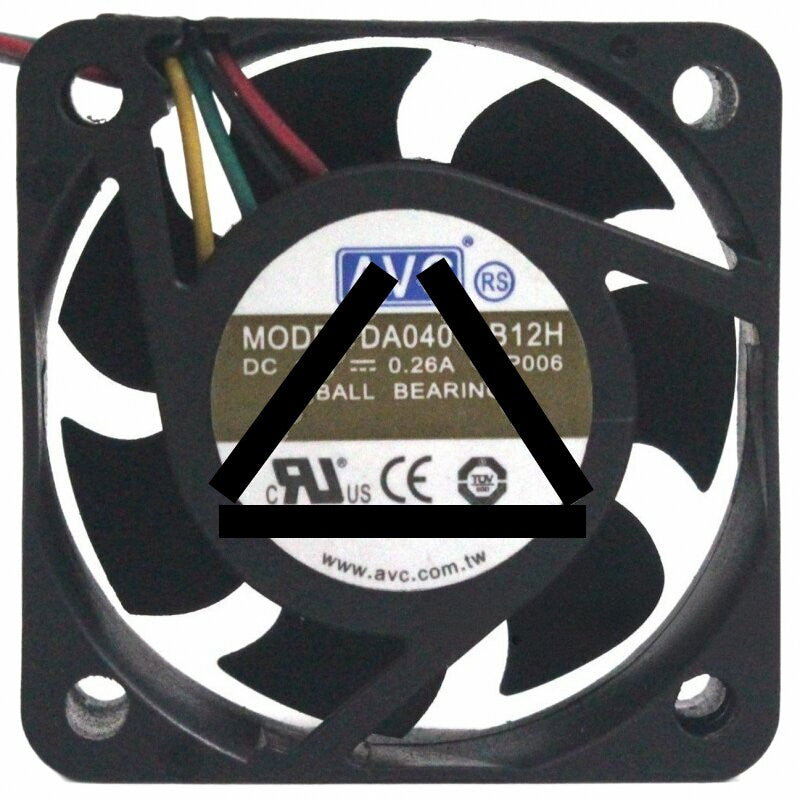 AVC DA04015B12H DC 12V 0.26A 4 Wires Ball Bearing Axial Cooling Fan