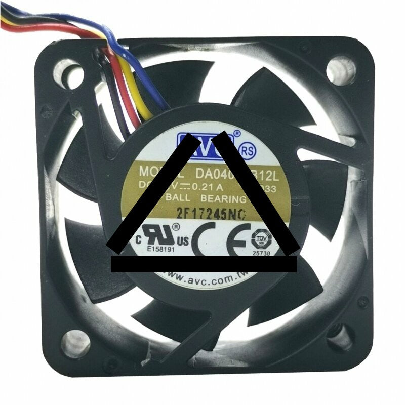 AVC DA04015B12L DC 12V 0.21A 2 Wires / 3 Wires / 4 Wires Axial Cooling Fan