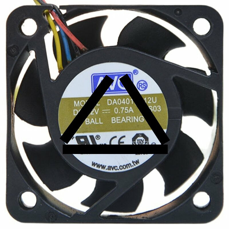 AVC DA04015B12U 12V 0.75A Ball Bearing Axial Cooling Fan