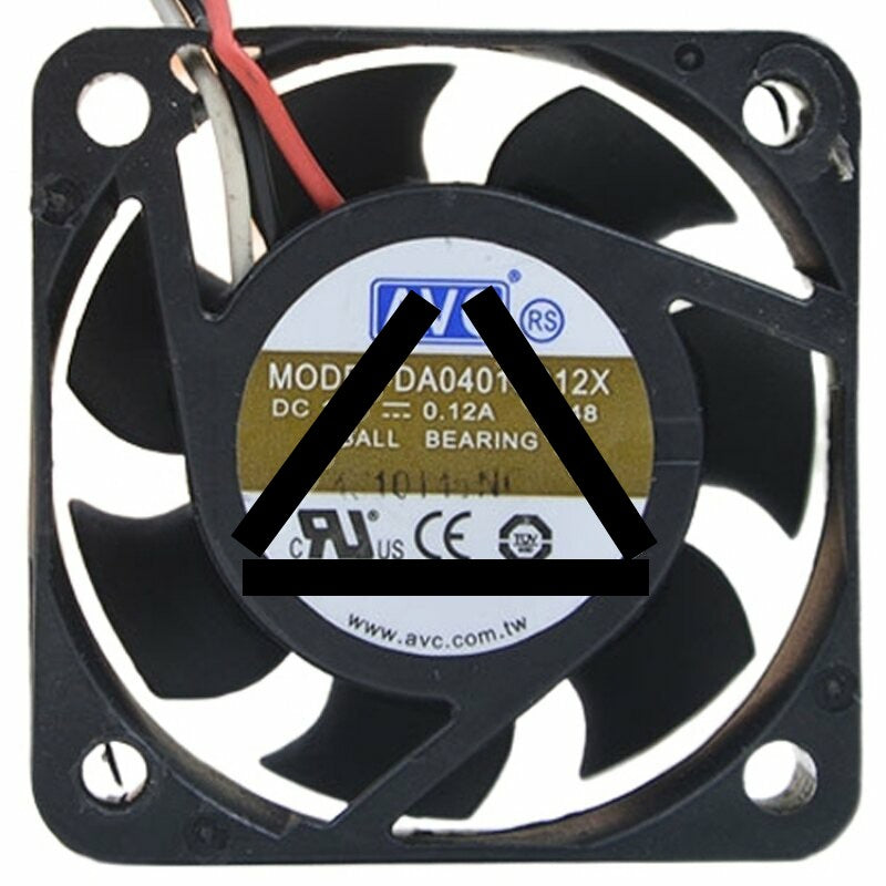 AVC DA04015B12X DC 12V 0.12A 2 Wires / 3 Wires Axial Cooling Fan
