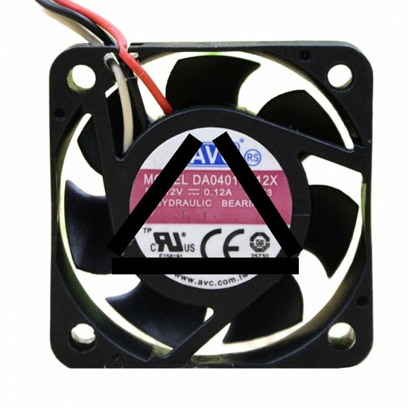 AVC DA04015R12X DC 12V 0.12A 2 Wires / 3 Wires Axial Cooling Fan