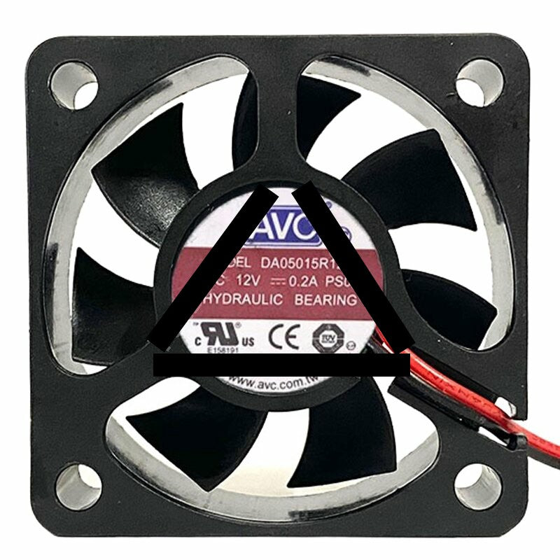AVC DA05015R12H DC 12V 0.2A 5015 Axial Hydraulic Bearing Cooling Fan