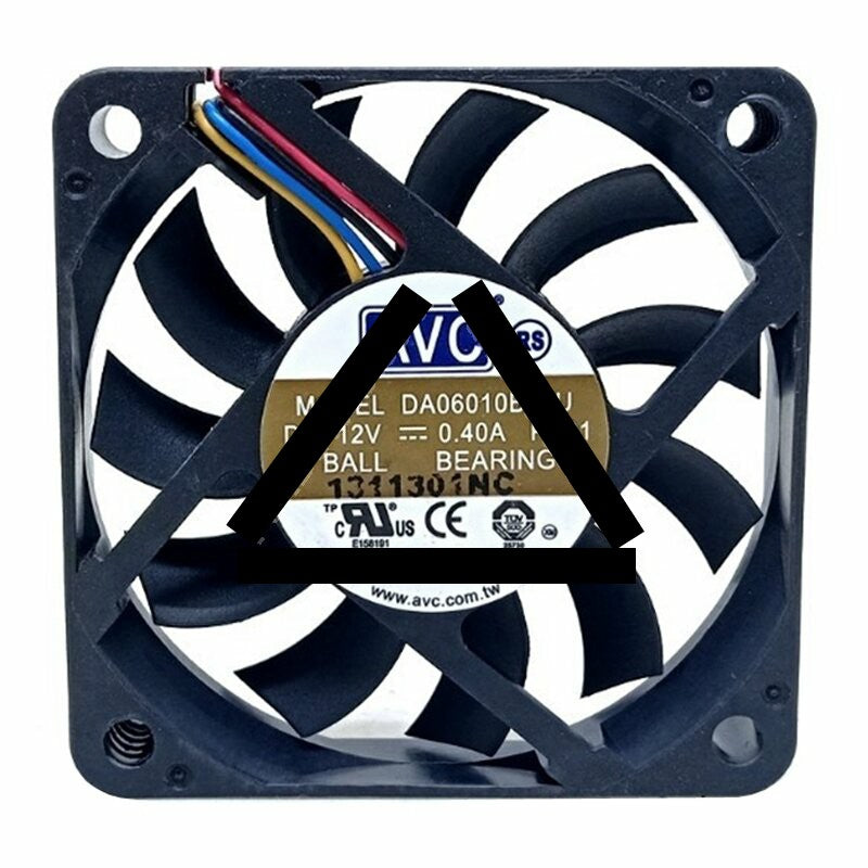 AVC DA06010B12U DC 12V 0.40A 2 Wires / 3 Wires / 4 Wires Axial Cooling Fan