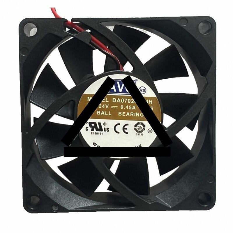 AVC DA07020B24H DC 24V 0.45A 2 Wires / 3 Wires / 4 Wires Axial Cooling Fan