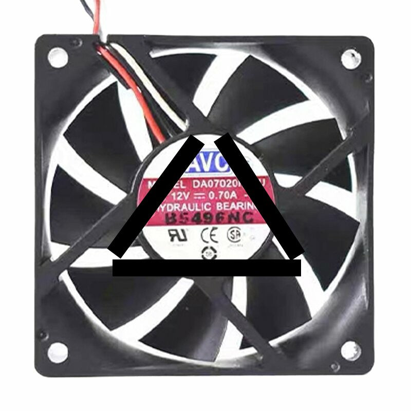 AVC DA07020R12U DC 12V 0.70A 7020 Axial Hydraulic Bearing Cooling Fan