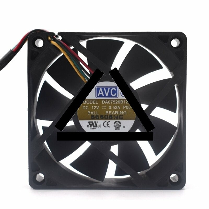 AVC DA07520B12U DC 12V 0.52A 2 Wires / 3 Wires / 4 Wires Axial Cooling Fan