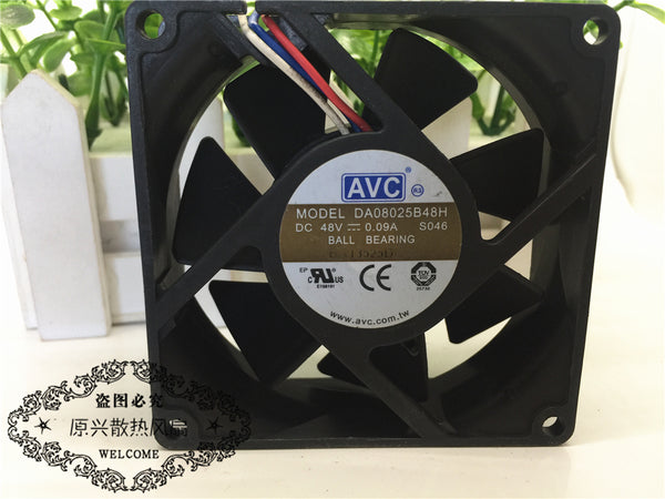 AVC DA08025B48H 48V 0.09A Double ball server cooling fan