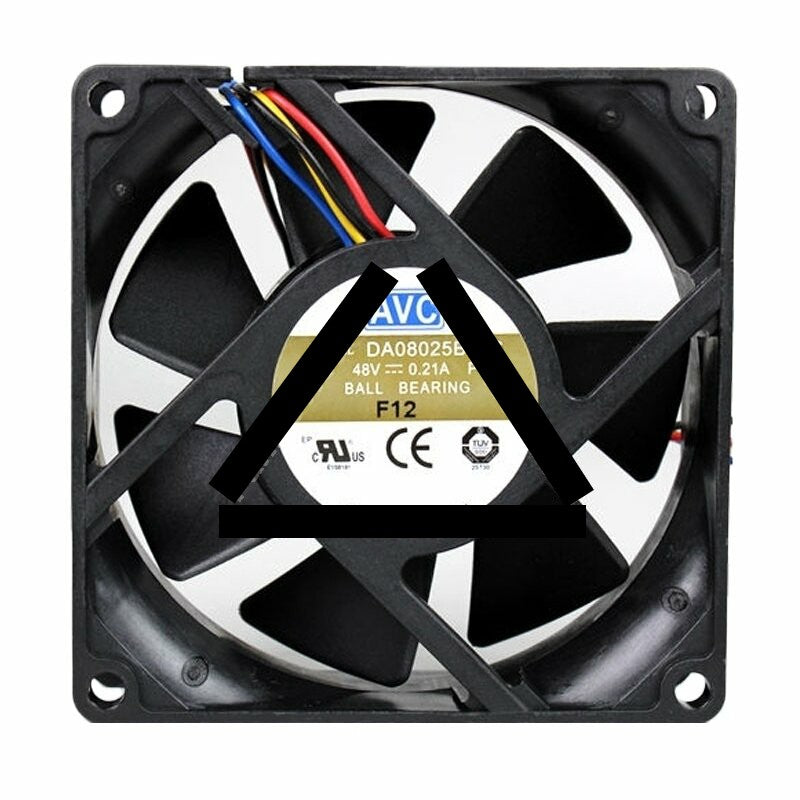 AVC DA08025B48S DC 48V 0.21A 2 Wires / 3 Wires / 4 Wires Axial Cooling Fan