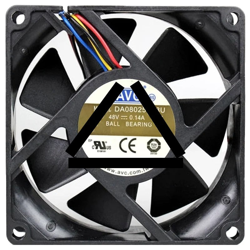 AVC DA08025B48U 48V 0.14A Ball Bearing Axial Cooling Fan