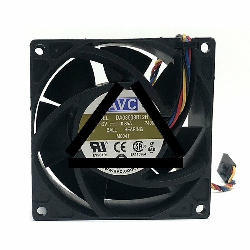 AVC DA08038B12H-P406 DC 12V 0.85A 4 Wires Axial Cooling Fan