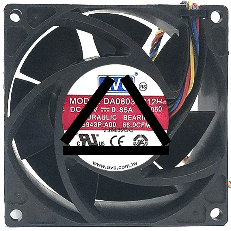 AVC DA08038R12H 12V 0.85A 4 Wires Hydraulic Bearing PWM Cooling Fan