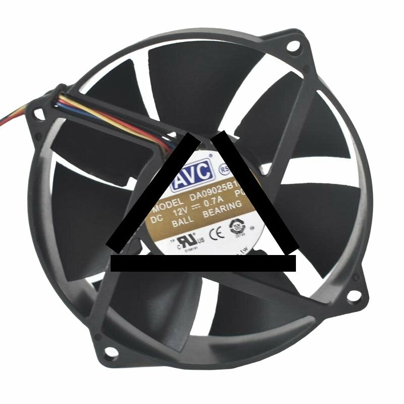 AVC DA09025B12U DC 12V 0.7A 9525 Axial Ball Bearing Cooling Fan