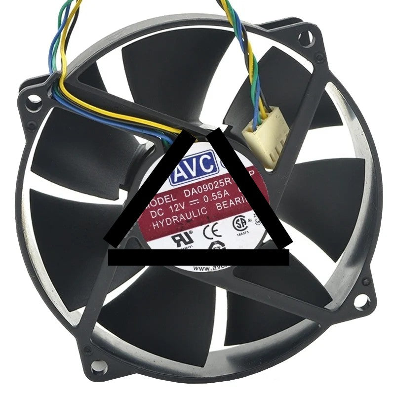 AVC DA09025R12HP 12V 0.55A 4 Wires PWM Axial Cooling Fan