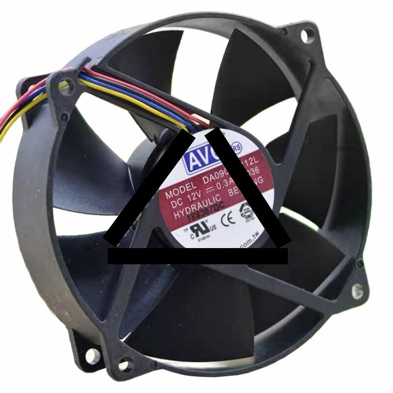 AVC DA09025R12L DC 12V 0.3A Hydraulic Bearing Axial Cooling Fan