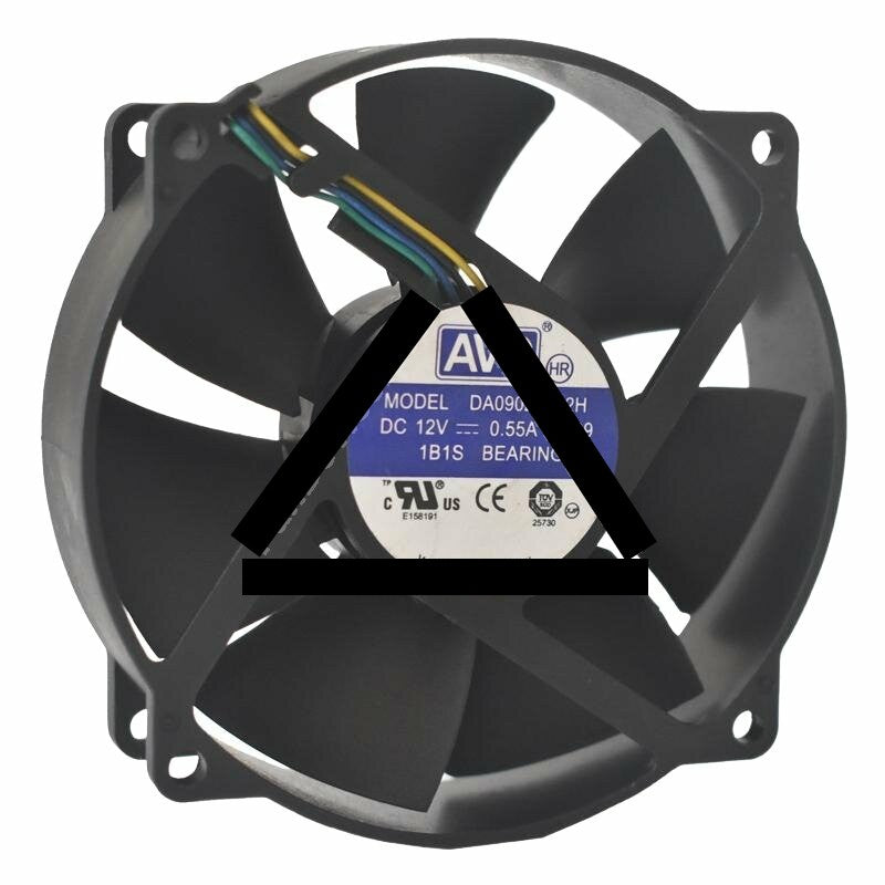 AVC DA09025T12H DC 12V 0.55A 9025 Axial 1B1S Bearing Cooling Fan