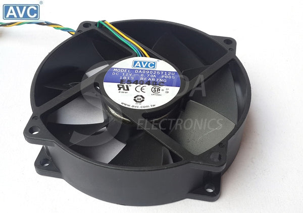 AVC DA09025T12U P001 DC12V 0.7A Server Round Fan 95x95x25mm 4-wire pwm cooling fan