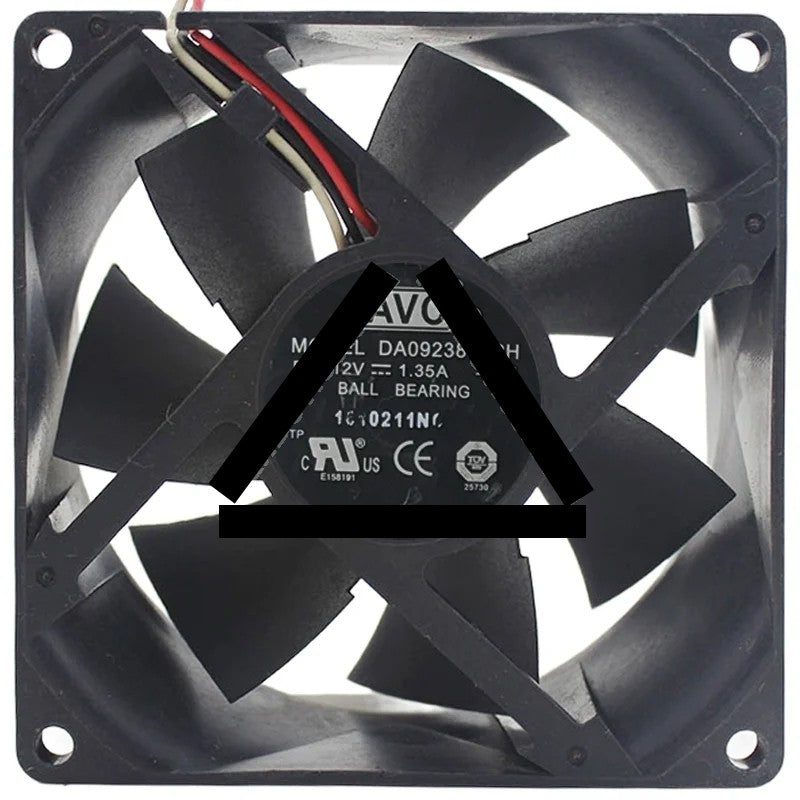 AVC DA09238B12H 12V 1.35A 2 / 3 Wires Axial Cooling Fan