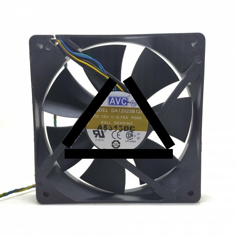 AVC DA12025B12H DC 12V 0.75A 4 Wires Axial Cooling Fan