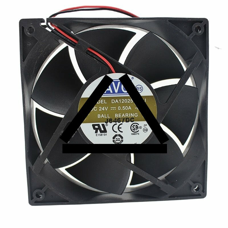 AVC DA12025B24U DC 24V 0.50A 12025 Axial Ball Bearing Cooling Fan