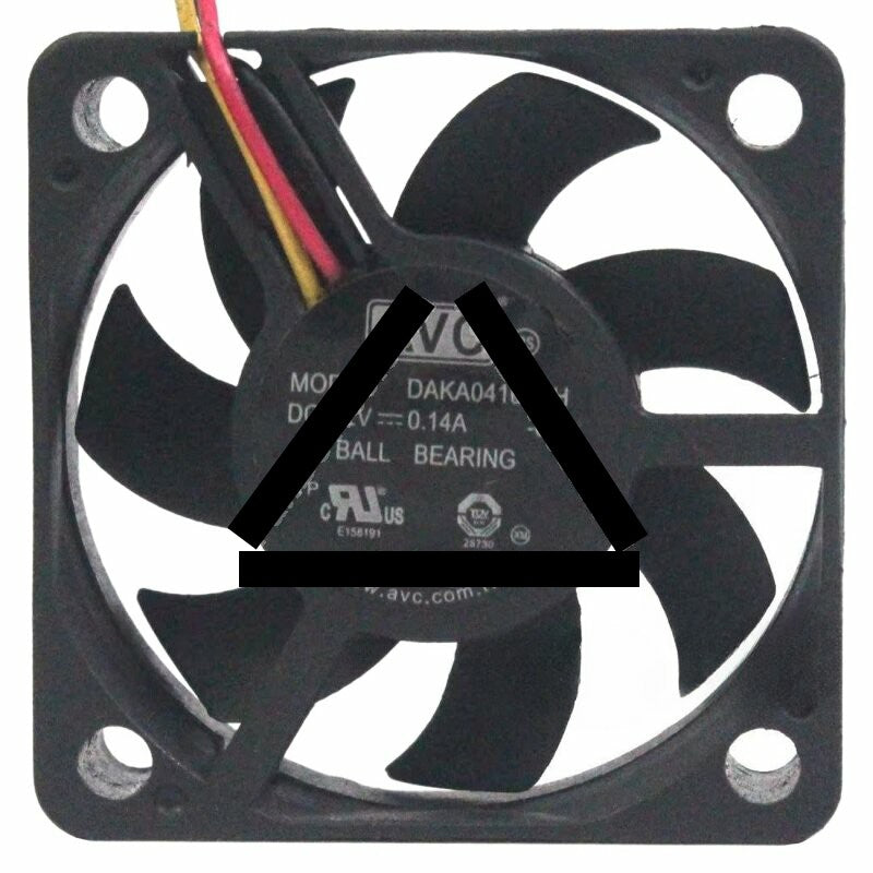 AVC DAKA0410B2H DC 12V 0.14A 3 Wires Ball Bearing Axial Cooling Fan