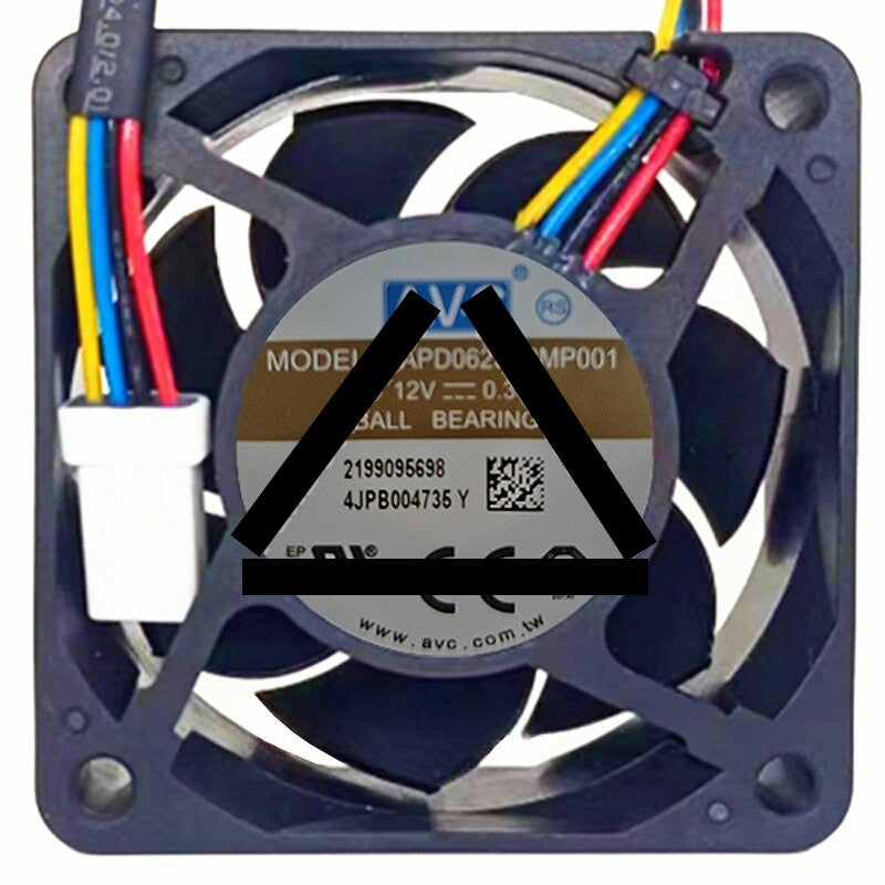 AVC DAPD0625B2MP001 DC 12V 0.38A 4 Wires Waterproof Axial Cooling Fan