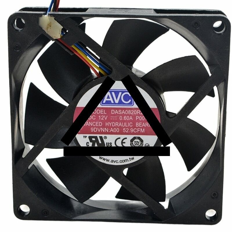 AVC DASA0820R2U DC 12V 0.60A 2 Wires / 3 Wires / 4 Wires Axial Cooling Fan