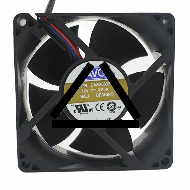 AVC DASA0832B2H DC 12V 0.80A 8032 Axial Ball Bearing Cooling Fan