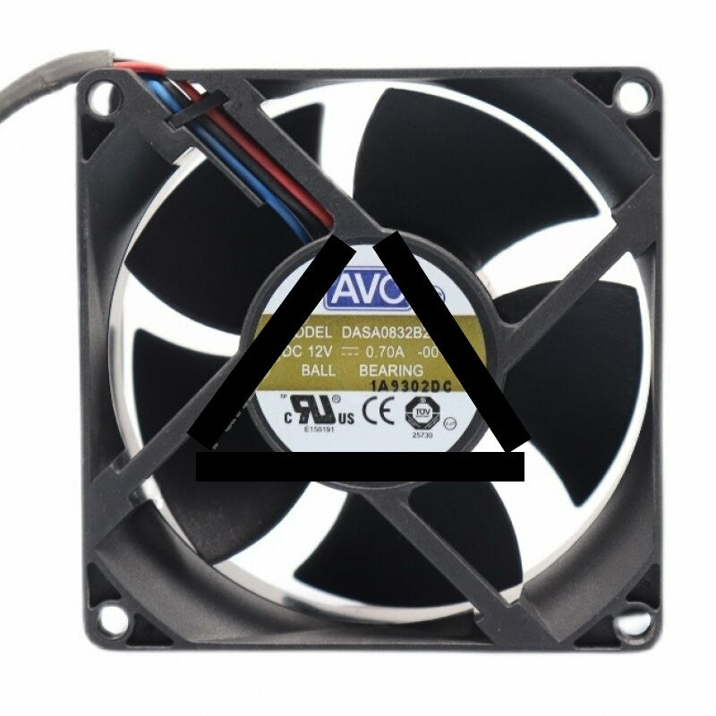 AVC DASA0832B2M DC 12V 0.70A 2 Wires / 3 Wires Axial Cooling Fan