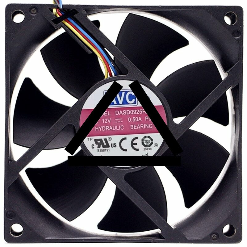 AVC DASD0925R2H 12V 0.50A Hydraulic Bearing Axial Fan