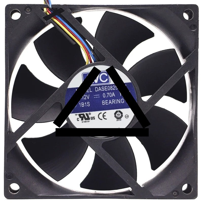 AVC DASE0825T2U 12V 0.70A 4 Wires Axial Cooling Fan
