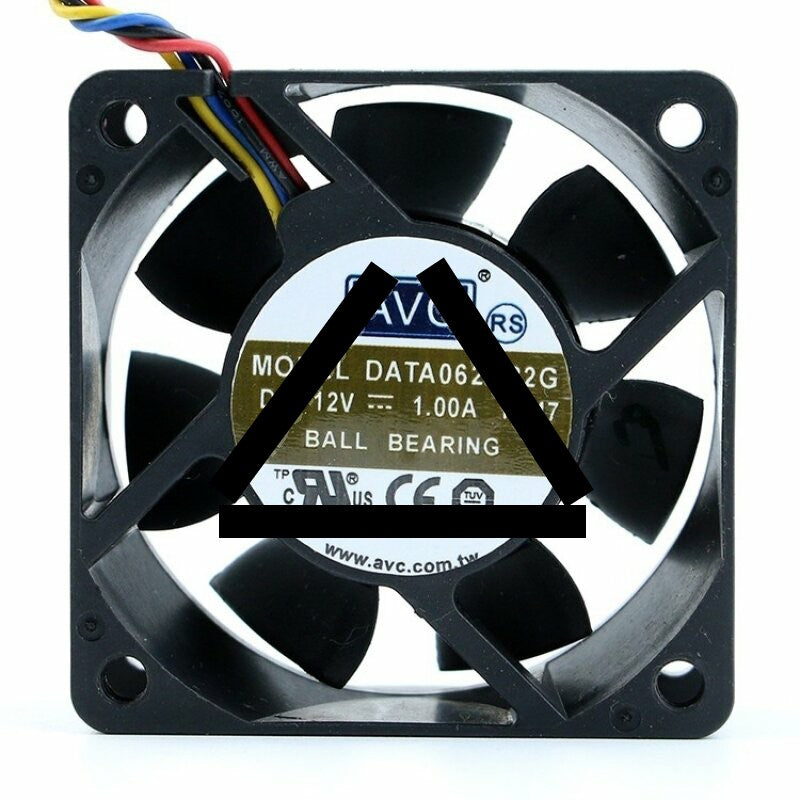 AVC DATA0625B2G DC 12V 1.00A 2 Wires / 3 Wires / 4 Wires Axial Cooling Fan