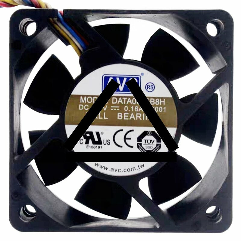 AVC DATA0625B8H DC 48V 0.16A 4 Wires 6025 Ball Bearing PWM Axial Fan
