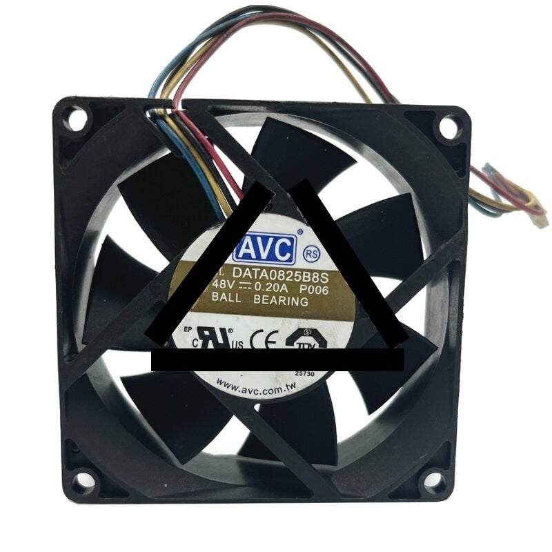AVC DATA0825B8S DC 48V 0.20A 2 Wires / 3 Wires / 4 Wires Axial Cooling Fan