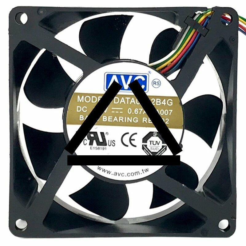 AVC DATA0832B4G 24V 0.67A 5 Wires Ball Bearing Axial Fan