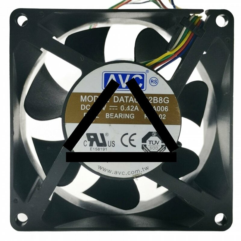 AVC DATA0832B8G DC 48V 0.42A 4 Wires Ball Bearing PWM Axial Cooling Fan