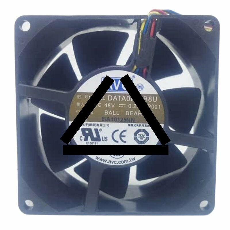 AVC DATA0838B8U DC 48V 0.29A 8038 Axial Ball Bearing Cooling Fan